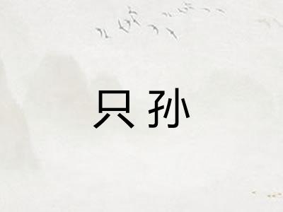 只孙 只孙