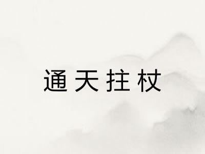 通天拄杖 通天拄杖