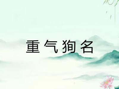 重气狥名