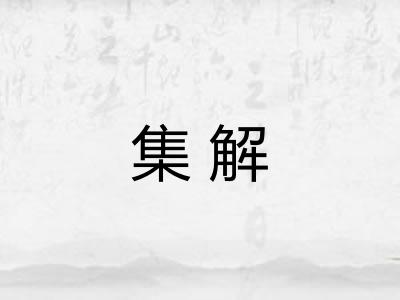 集解 集解