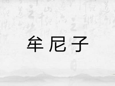 牟尼子