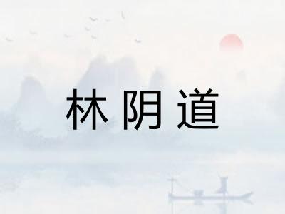 林阴道 林阴道