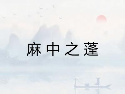 麻中之蓬