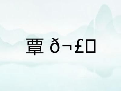 覃𬣙