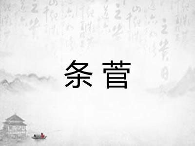 条菅