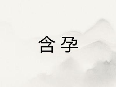含孕