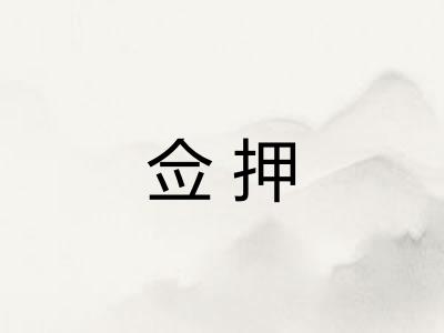 佥押
