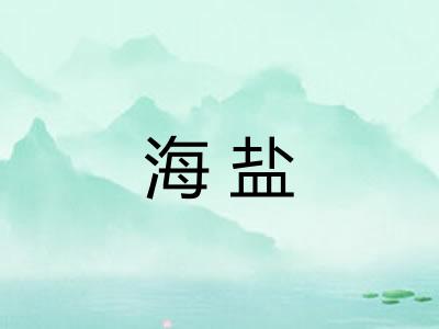 海盐 海盐
