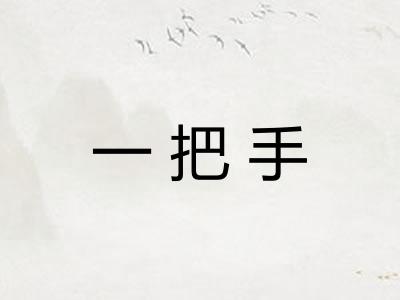 一把手