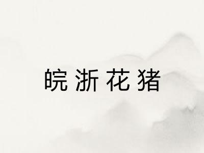 皖浙花猪