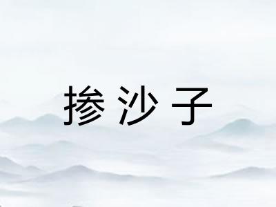 掺沙子