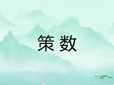 策数