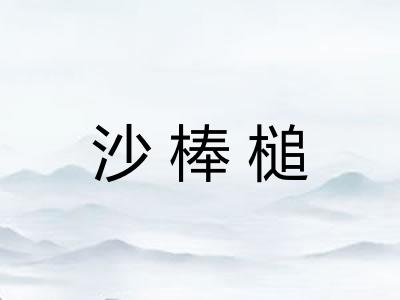 沙棒槌