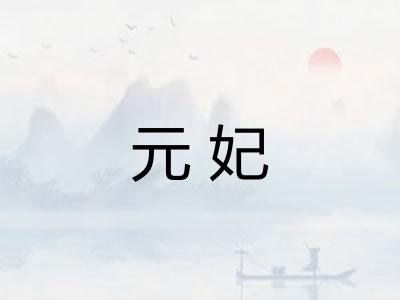 元妃 元妃