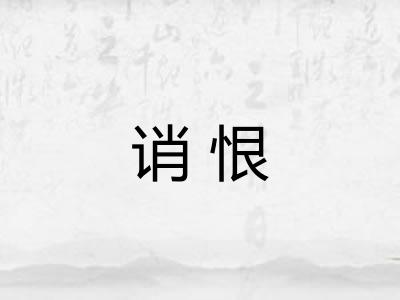 诮恨