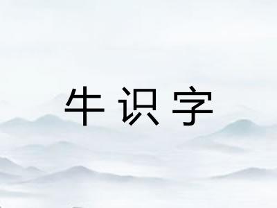 牛识字