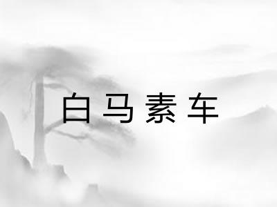 白马素车