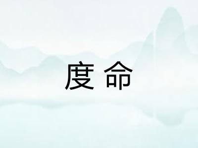 度命