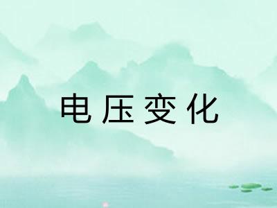 电压变化