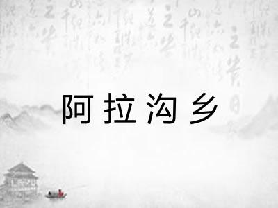 阿拉沟乡