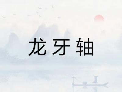 龙牙轴 龙牙轴