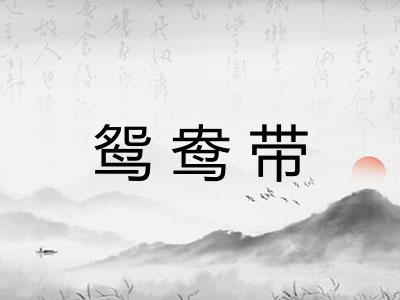 鸳鸯带