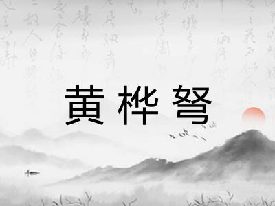 黄桦弩