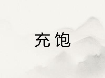 充饱