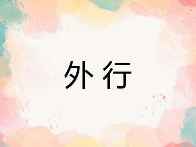 外行