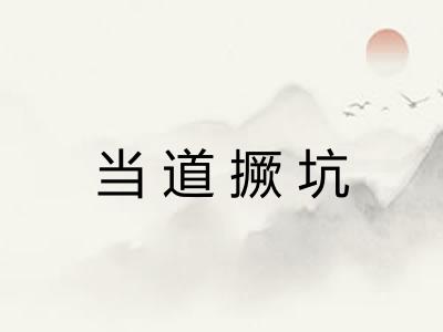 当道撅坑 当道撅坑
