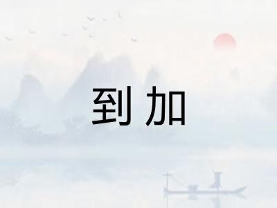 到加 到加