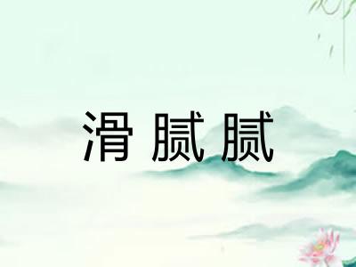 滑腻腻