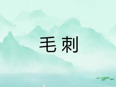 毛刺 毛刺