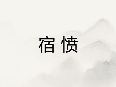 宿愤