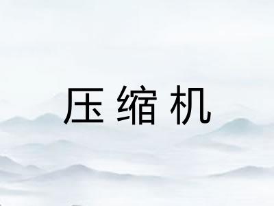 压缩机 压缩机