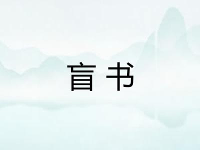 盲书