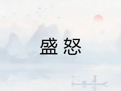 盛怒 盛怒