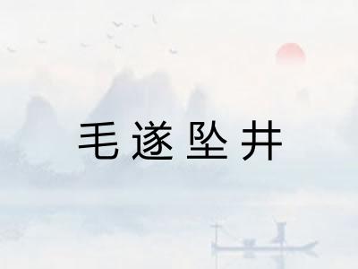 毛遂坠井