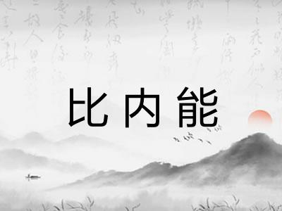比内能 比内能