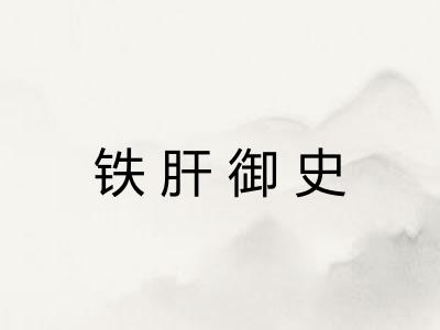 铁肝御史