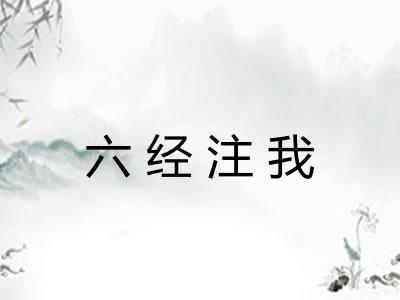 六经注我