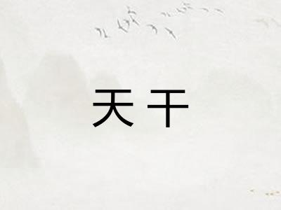 天干