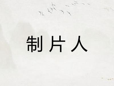 制片人 制片人