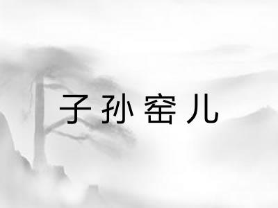 子孙窑儿 子孙窑儿