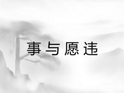 事与愿违