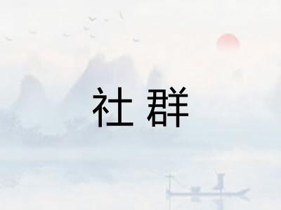社群 社群
