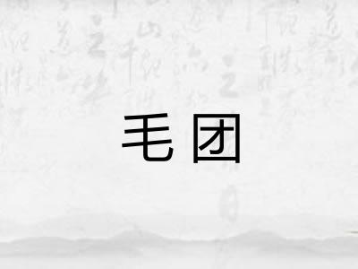 毛团