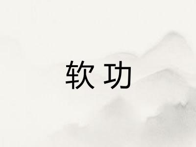软功 软功