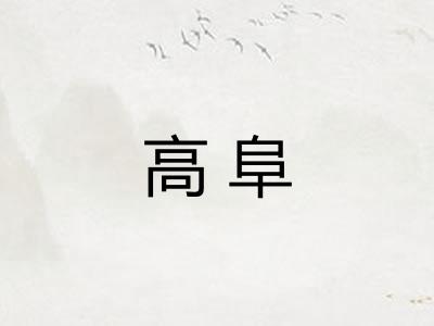 高阜