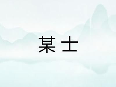 某士